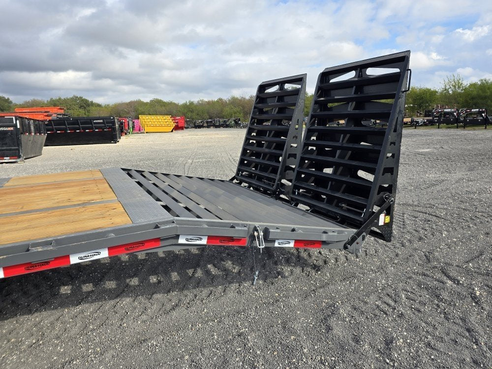 32' Dura-Hual DKO Gooseneck Dual Wheel Deckover Trailer Mega Ramps - (2) 12K Axles 011360 - Stryker Dealership Group