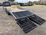 32' Dura-Hual EKH Gooseneck Equipment Trailer Drive Over Fenders Mega Ramps - (2) 10K Axles 010795 - Stryker Dealership Group