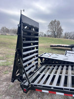 32' Iron Bull FLG Gooseneck Deckover Trailer Mega Ramps - (2) 10,000 lb Axles 912394 - Stryker Dealership Group