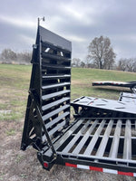 32' Iron Bull FLG Gooseneck Deckover Trailer Mega Ramps - (2) 10,000 lb Axles 912394 - Stryker Dealership Group