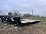 32' Iron Bull FLG Gooseneck Deckover Trailer Mega Ramps - (2) 10,000 lb Axles 912394 - Stryker Dealership Group
