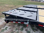 32' Iron Bull FLG Gooseneck Deckover Trailer Mega Ramps - (2) 12,000 lb Axles 914365 - Stryker Dealership Group