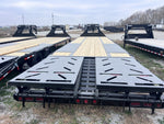 32' Iron Bull FLG Gooseneck Deckover Trailer Mega Ramps - (2) 12,000 lb Axles 914365 - Stryker Dealership Group