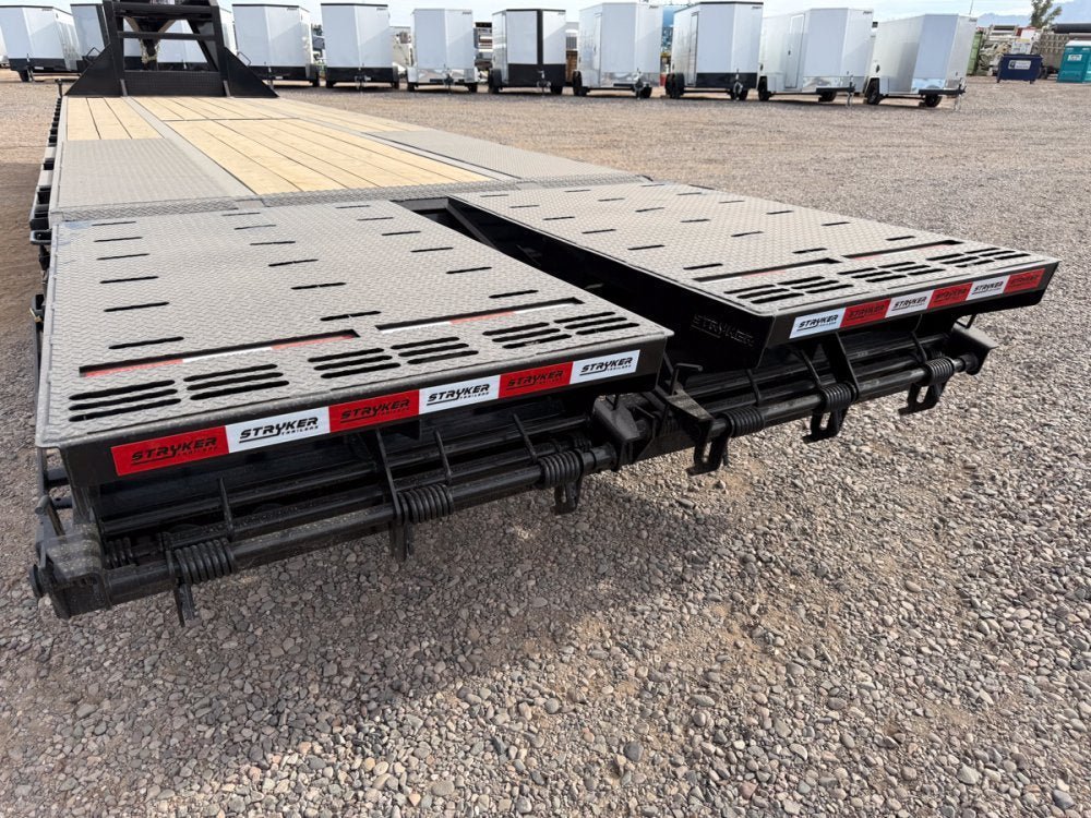 32' Stryker Gooseneck (2) 10K Axles Mega Ramps Dual Wheels 003463 - Stryker Dealership Group