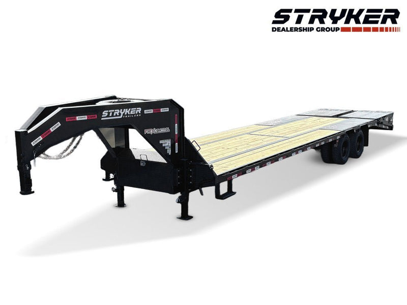 32' Stryker Gooseneck (2) 12K Axles Mega Ramps Dual Wheels 003782 - Stryker Dealership Group