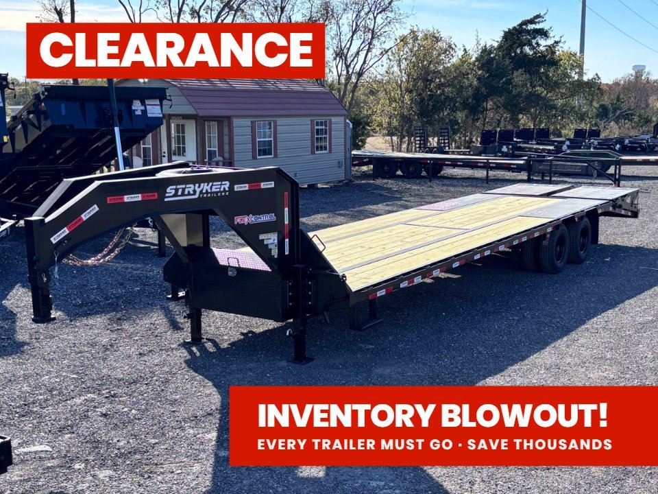 32' Stryker Gooseneck (2) 12K Axles Mega Ramps Dual Wheels 3507 - Stryker Dealership Group