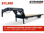 32' Stryker Gooseneck (2) 7K Axles Straight Deck 003901 - Stryker Dealership Group