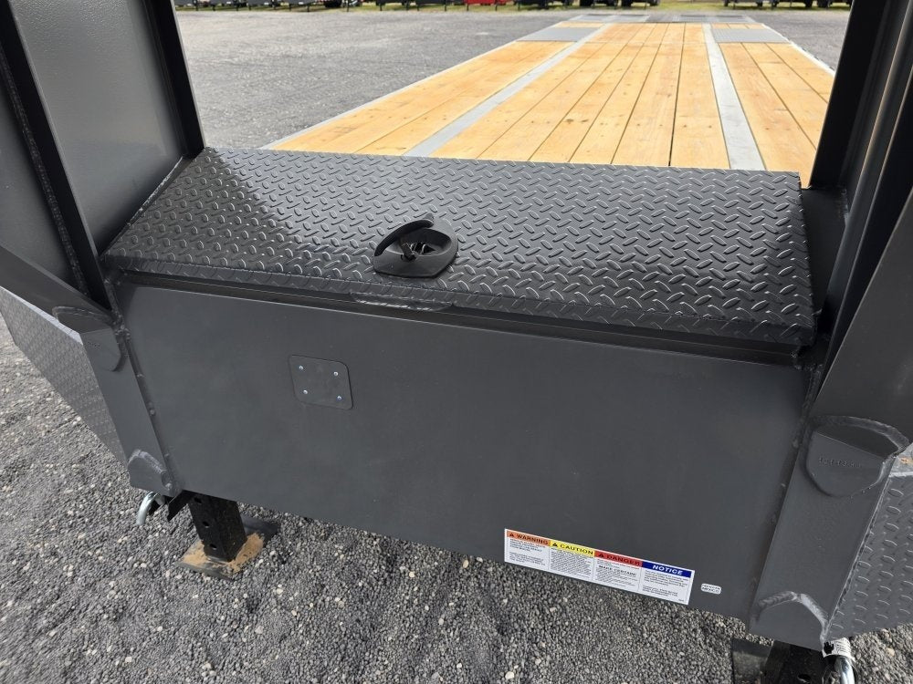 32' DKO Gooseneck Deckover 27' + 5' Mega Ramps (2) 12K Axles - Dual Wheel Deckover/DO 12K MR - Stryker Dealership Group