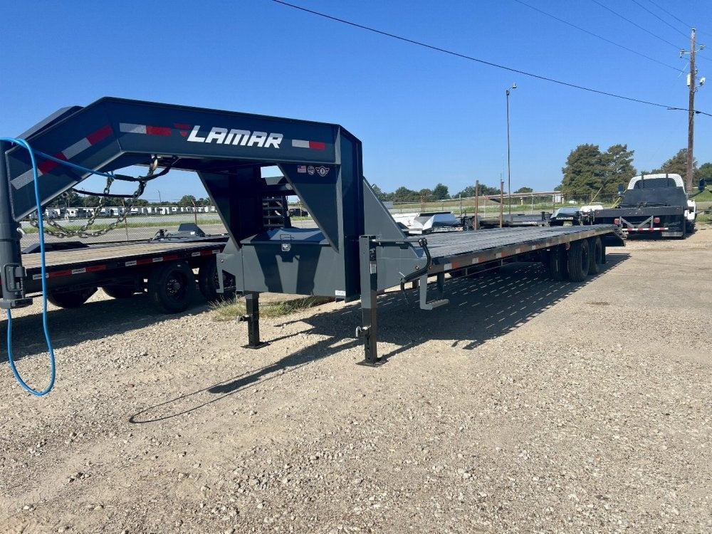 32' FD Gooseneck Trailer 10k Axles Stand Up Ramps - Dual Wheel Deckover/DO 10K MR DW - Stryker Dealership Group