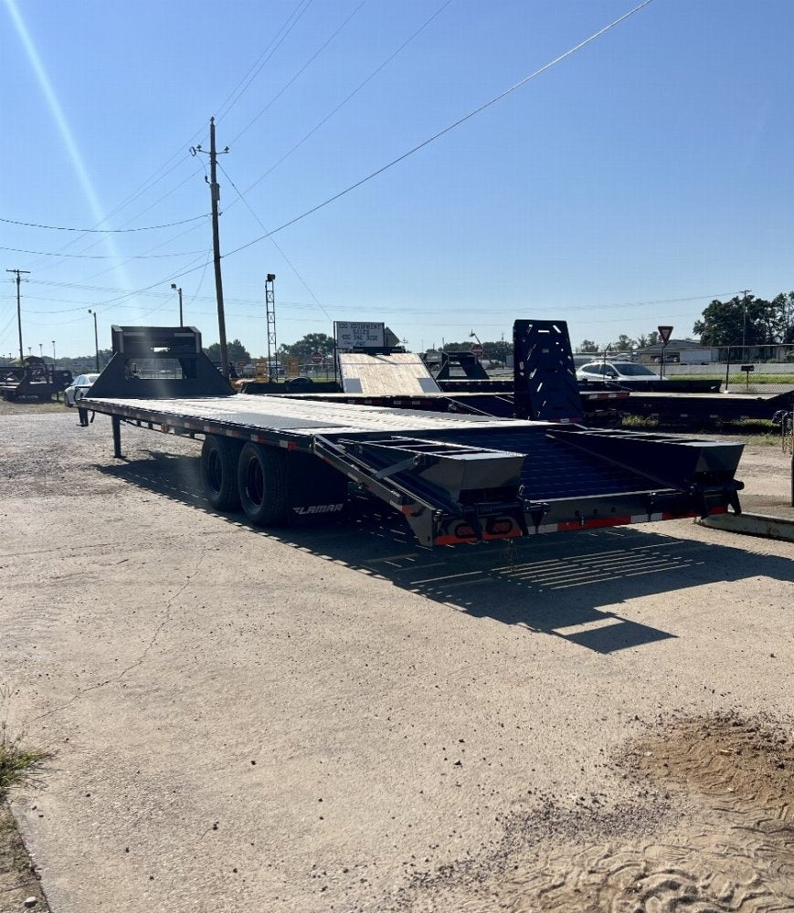 32' FD Gooseneck Trailer 10k Axles Stand Up Ramps - Dual Wheel Deckover/DO 10K MR DW - Stryker Dealership Group