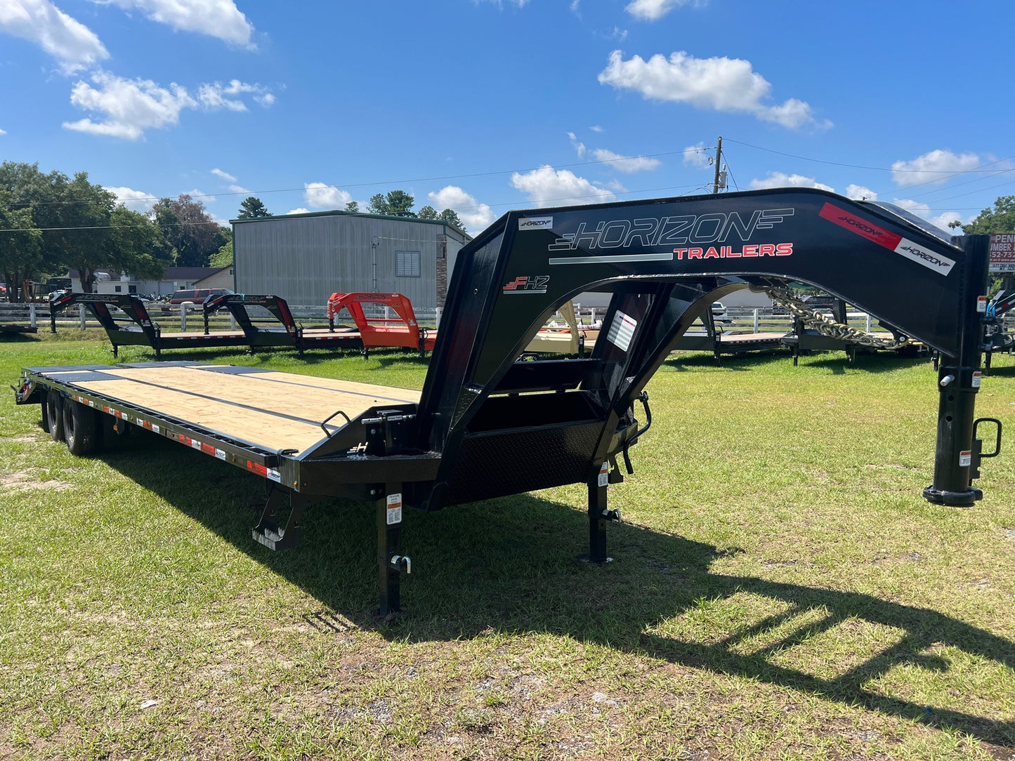 32' FHZ Gooseneck 2-10k Axles Mega Ramps 003708 - Gooseneck Flatbed CDL - Stryker Dealership Group