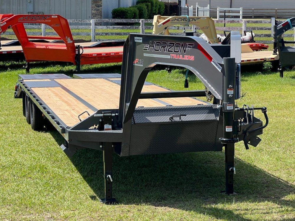 32' FHZ Gooseneck Deckover w/ Mega Ramps (2) 10K Axles - 10K MR DW/Deckover Trailers - Stryker Dealership Group