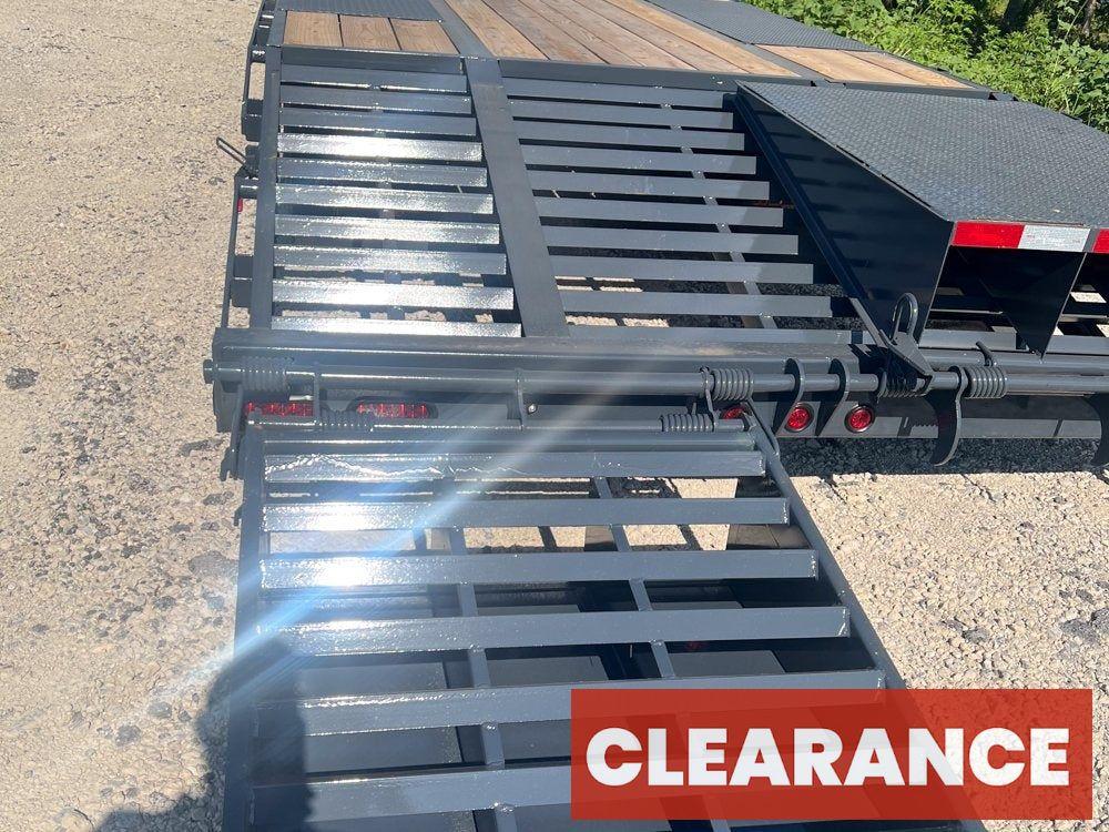 32' Gooseneck (2) 10k Dually Axles, Mega Ramps - Dual Wheel Deckover/DO 10K MR DW - Stryker Dealership Group