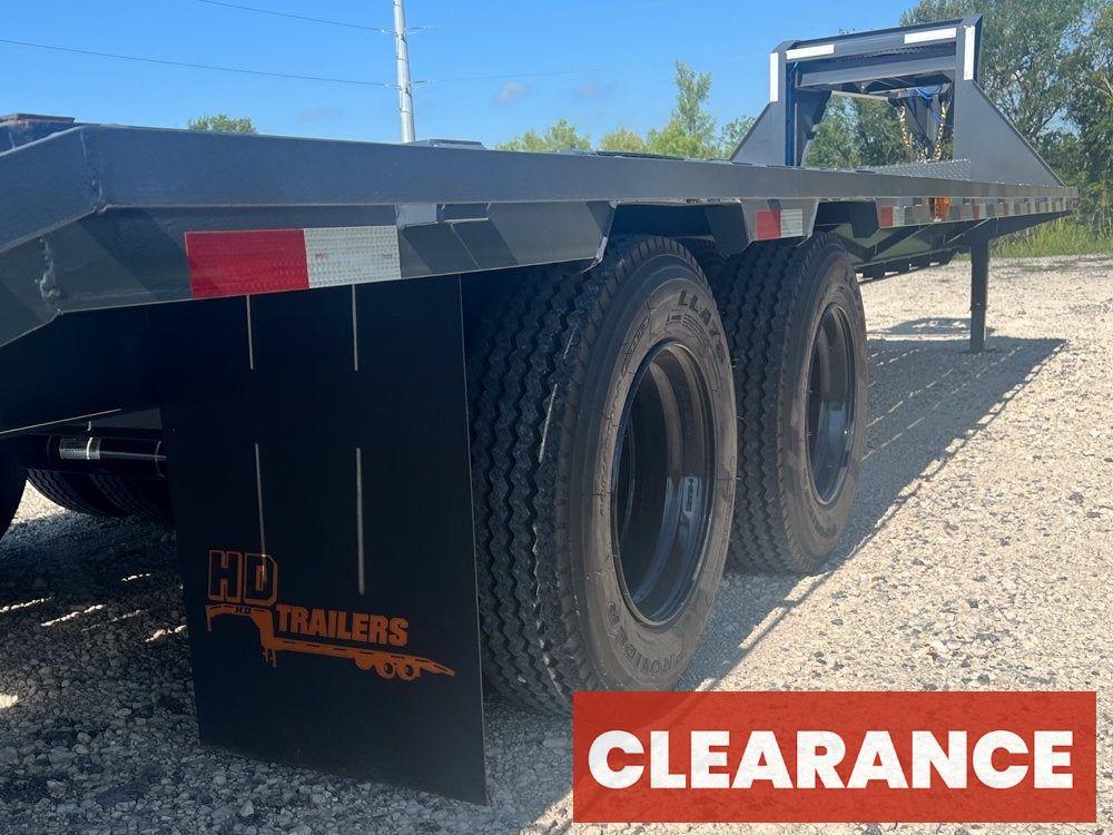 32' Gooseneck (2) 10k Dually Axles, Mega Ramps - Dual Wheel Deckover/DO 10K MR DW - Stryker Dealership Group