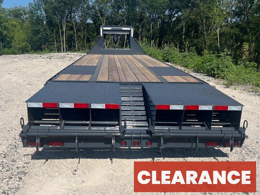 32' Gooseneck (2) 10k Dually Axles, Mega Ramps - Dual Wheel Deckover/DO 10K MR DW - Stryker Dealership Group