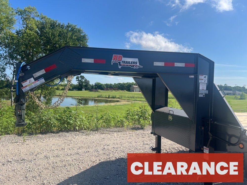 32' Gooseneck (2) 10k Dually Axles, Mega Ramps - Dual Wheel Deckover/DO 10K MR DW - Stryker Dealership Group