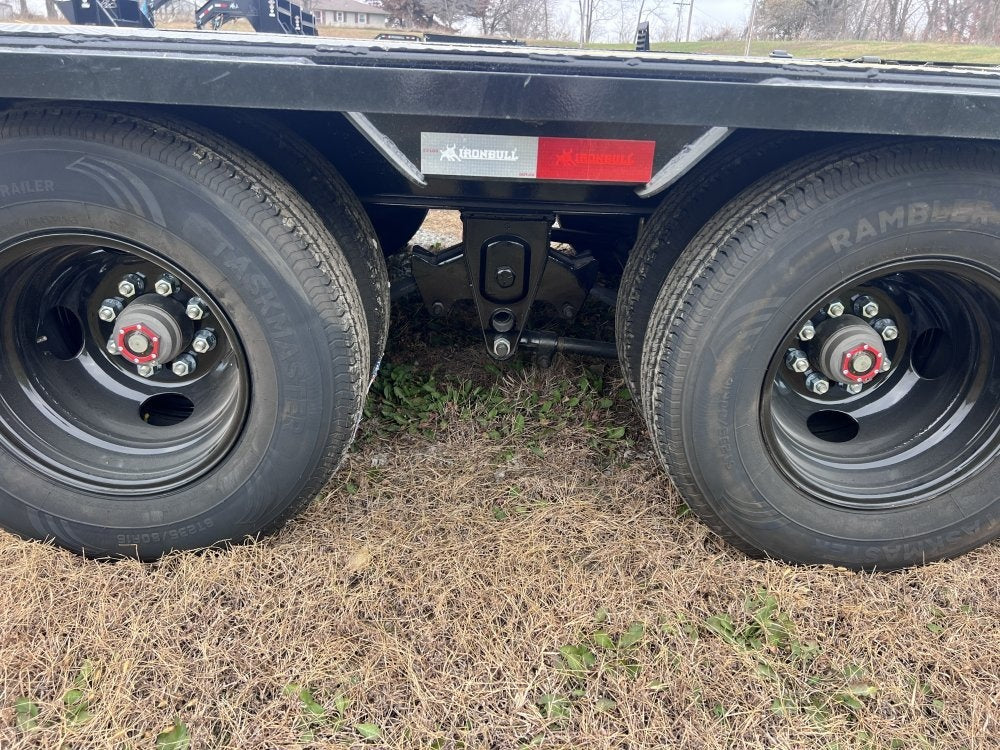 32' Iron Bull FLG Gooseneck Deckover Trailer Mega Ramps - (2) 10,000 lb Axles - Dual Wheel Deckover - DO 10K MR DW - Stryker Dealership Group