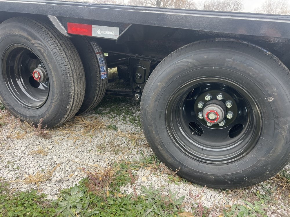 32' Iron Bull FLG Gooseneck Deckover Trailer Mega Ramps - (2) 12,000 lb Axles - Dual Wheel Deckover - DO 12K MR - Stryker Dealership Group