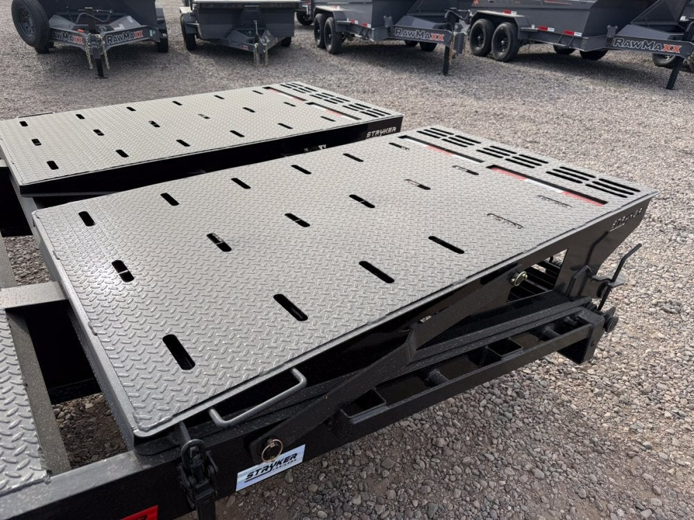 32' Stryker Gooseneck (2) 10K Axles Mega Ramps Dual Wheels - Dual Wheel Deckover - DO 10K MR DW - Stryker Dealership Group