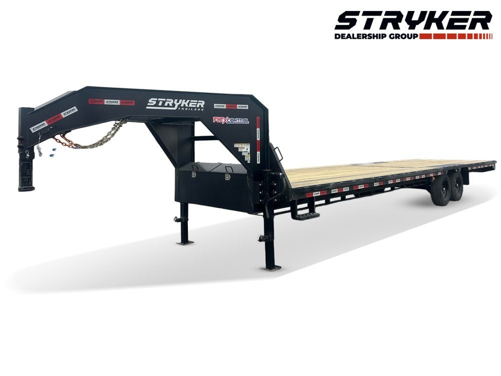 32' Stryker Gooseneck Deckover Trailer Straight Deck - (2) 7K Axles - Super Single Deckover/DO 7K SD - Stryker Dealership Group