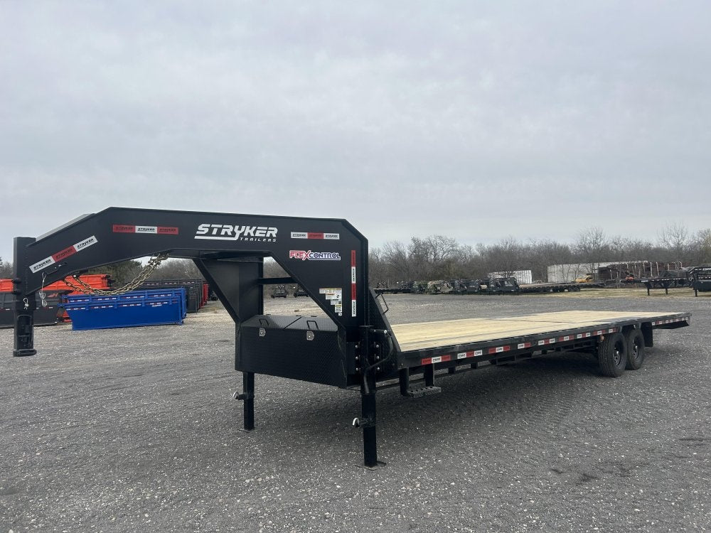 32' Stryker Gooseneck Deckover Trailer Straight Deck - (2) 7K Axles - Super Single Deckover/DO 7K SD - Stryker Dealership Group