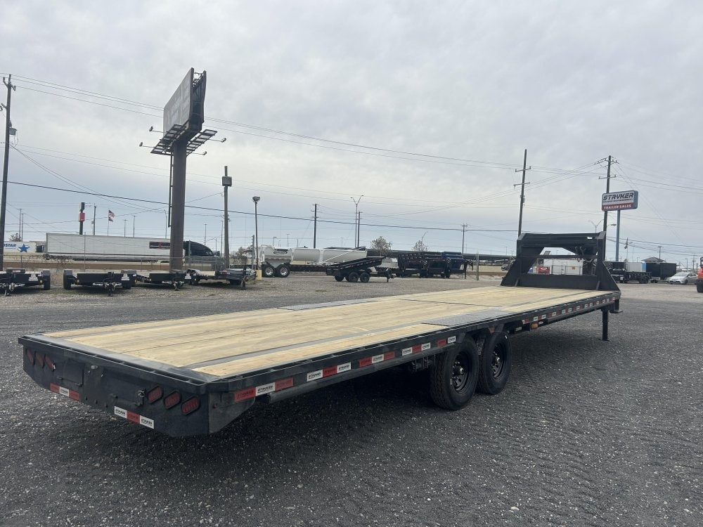 32' Stryker Gooseneck Deckover Trailer Straight Deck - (2) 7K Axles - Super Single Deckover/DO 7K SD - Stryker Dealership Group