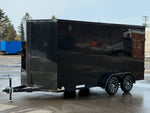 7 x 16 DX 7K Flat Top V Nose Enclosed - (2) 3500 lb Axles 140438