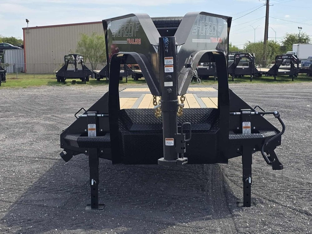 34' FYZ Gooseneck Flat deck Hydraulic Dovetail 012044 - Stryker Dealership Group