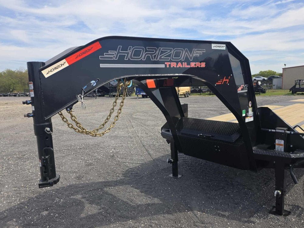 34' FYZ Gooseneck Flat deck Hydraulic Dovetail 012044 - Stryker Dealership Group
