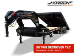 34' Horizon FHS Gooseneck Deckover Tilt Trailer - (2) 10K Axles 014210 - Stryker Dealership Group