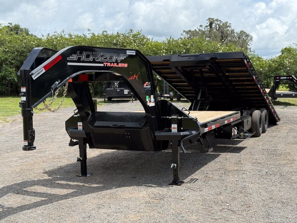 34' Horizon FHS Gooseneck Deckover Tilt Trailer - (2) 10K Axles 014210 - Stryker Dealership Group