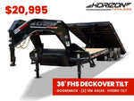34' Horizon FHS Gooseneck Deckover Tilt Trailer - (2) 10K Axles 014210 - Stryker Dealership Group