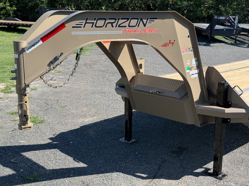 34' Horizon FYZ Gooseneck Hydraulic Dovetail Deckover Trailer - (2) 12K Axles 015564 - Stryker Dealership Group