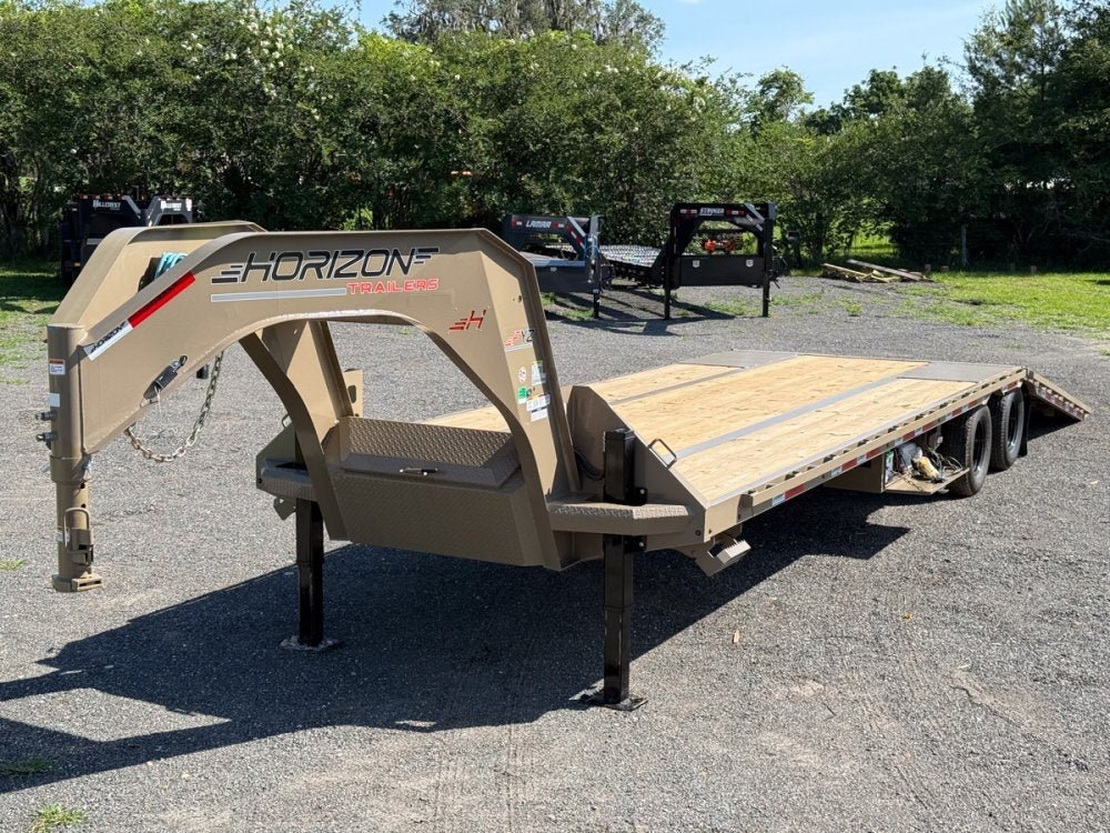 34' Horizon FYZ Gooseneck Hydraulic Dovetail Deckover Trailer - (2) 12K Axles 015564 - Stryker Dealership Group
