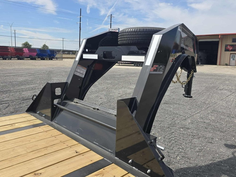 34' FYZ Gooseneck Flat deck Hydraulic Dovetail - Dual Wheel Deckover/DO 12K SD - Stryker Dealership Group