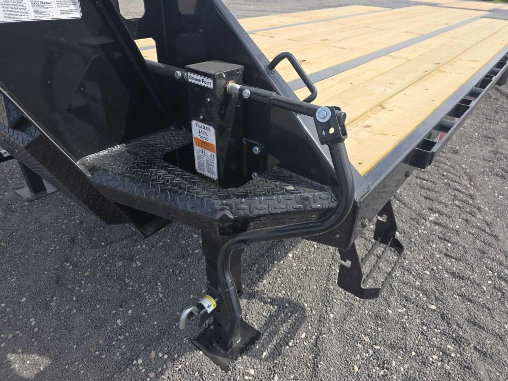 34' FYZ Gooseneck Flat deck Hydraulic Dovetail - Dual Wheel Deckover/DO 12K SD - Stryker Dealership Group