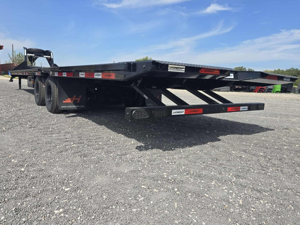 34' FYZ Gooseneck Flat deck Hydraulic Dovetail - Dual Wheel Deckover/DO 12K SD - Stryker Dealership Group