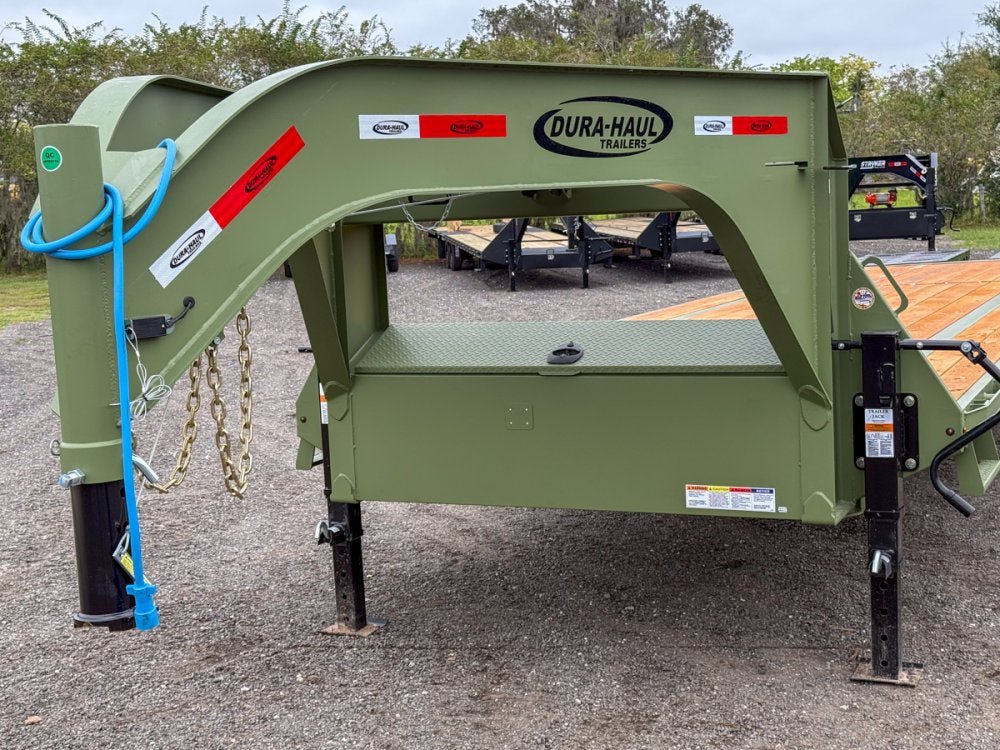 35' DKO Gooseneck Deckover 30' + 5' Mega Ramps (2) 7K Axles 11421 - Stryker Dealership Group