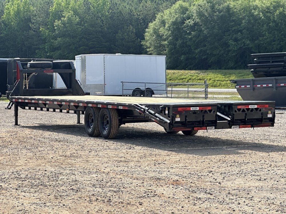 35' DKO Gooseneck Deckover 30'+5' Mega Ramps (2) 8K Axles 10734 - Stryker Dealership Group