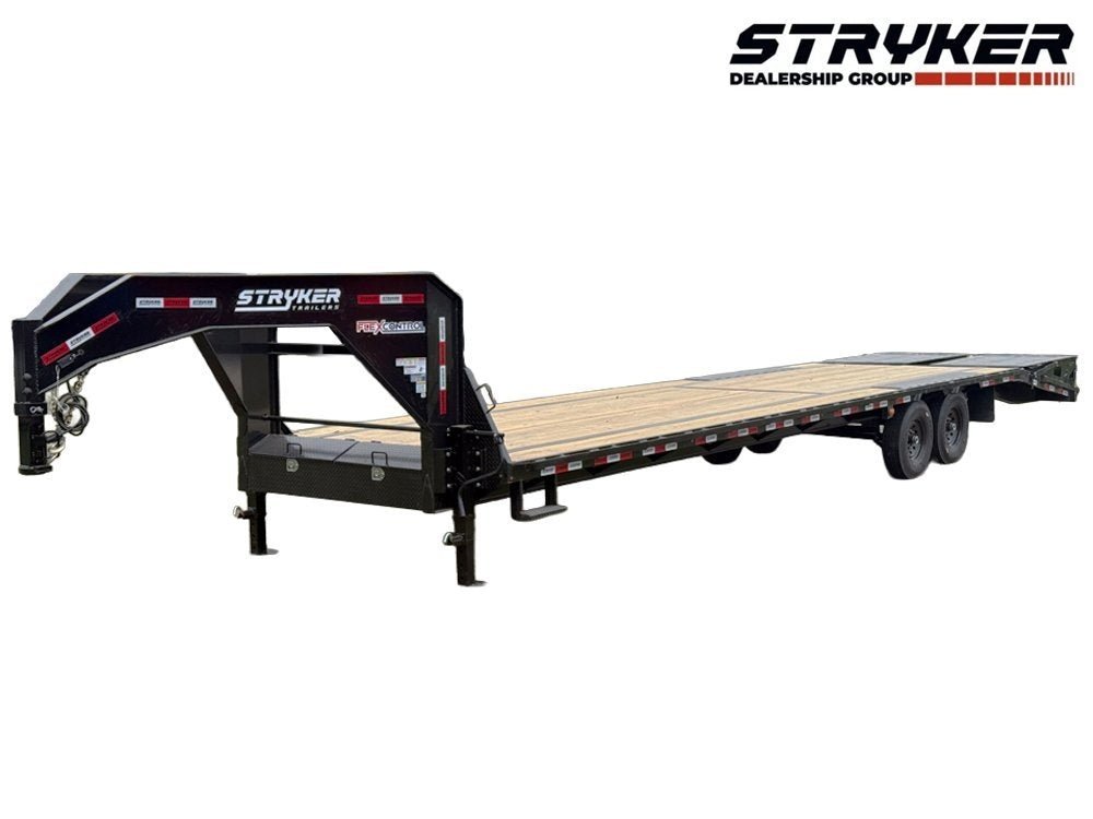 35' Stryker Gooseneck (2) 7K Axles Mega Ramps 14 ply Tires 003457 - Stryker Dealership Group
