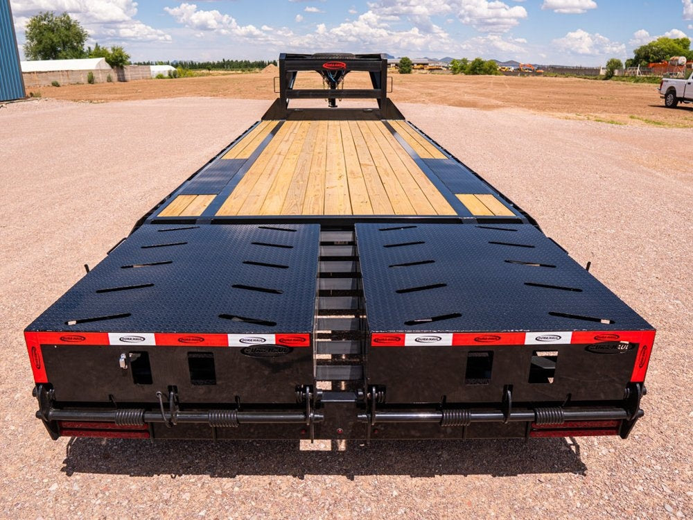 35' DKO Gooseneck Deckover 30'+5' Mega Ramps (2) 8K Axles - 8K MR/Deckover Trailers - Stryker Dealership Group