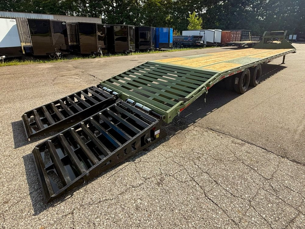 35' DKO Gooseneck Deckover 30' + 5' Mega Ramps (2) 10K Axles - 10K MR DW/Deckover Trailers - Stryker Dealership Group