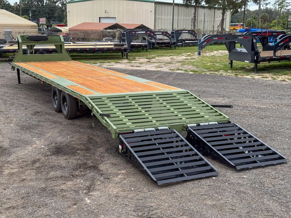 35' DKO Gooseneck Deckover 30' + 5' Mega Ramps (2) 7K Axles - Hotshot Non-CDL - DO 7K MR - Stryker Dealership Group