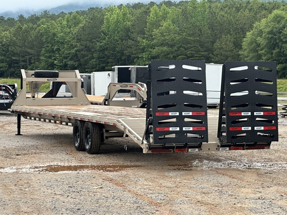 35' DKO Gooseneck Deckover 30' + 5' Mega Ramps (2) 7K Axles, 14 Ply Tires - 7K MR/Deckover Trailers - Stryker Dealership Group