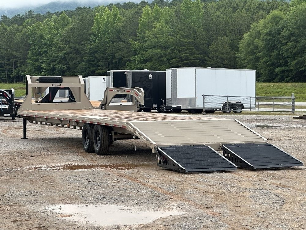 35' DKO Gooseneck Deckover 30' + 5' Mega Ramps (2) 7K Axles, 14 Ply Tires - 7K MR/Deckover Trailers - Stryker Dealership Group