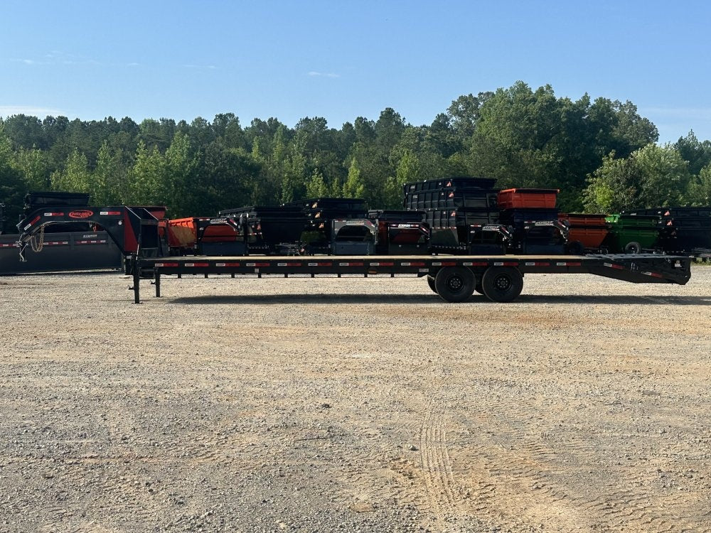 35' DKO Gooseneck Deckover 30' + 5' Mega Ramps (2) 8K Axles, 14 Ply Tires - 8K MR/Deckover Trailers - Stryker Dealership Group