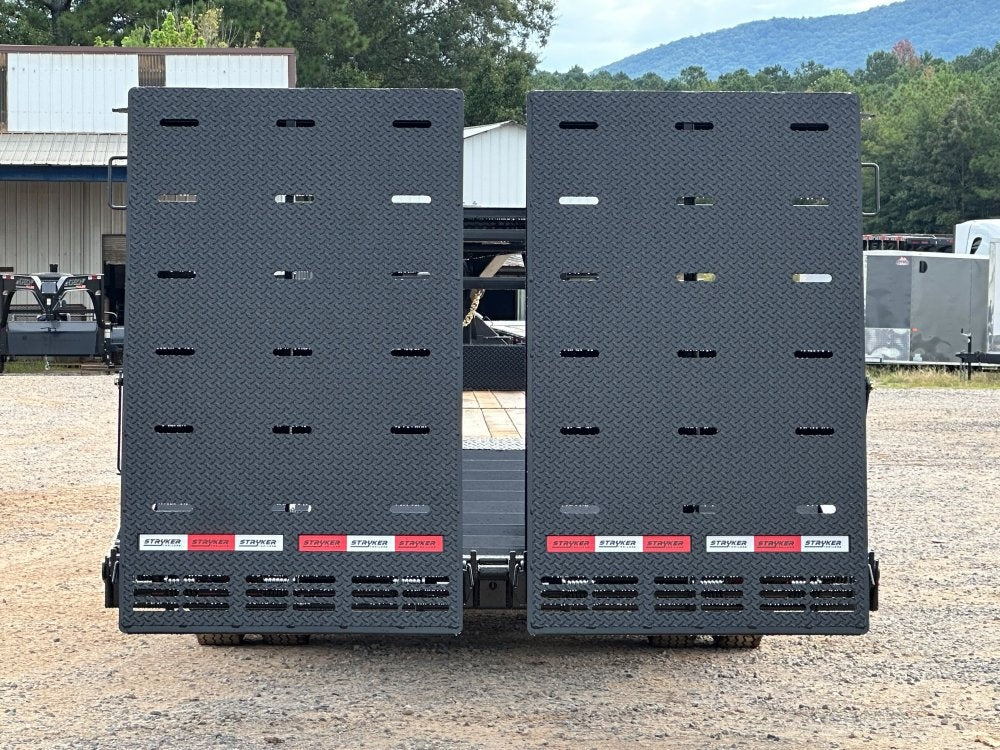35' Stryker Gooseneck (2) 12K Axles Mega Ramps Dual Wheels - 12K MR/Deckover Trailers - Stryker Dealership Group