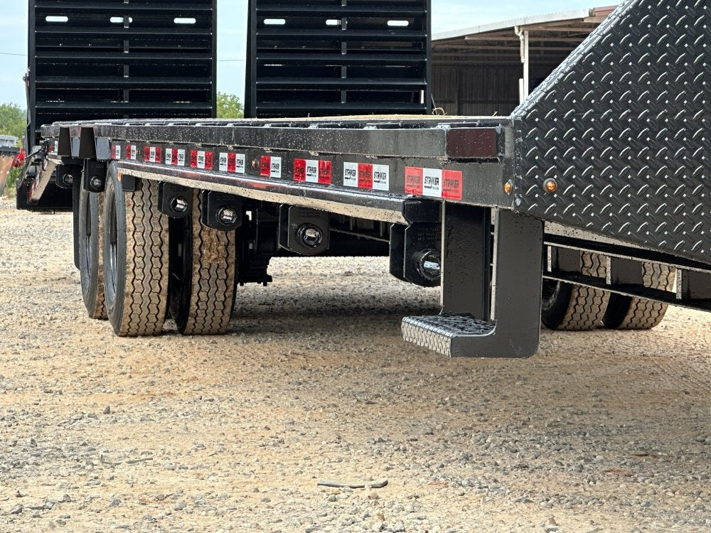 35' Stryker Gooseneck (2) 12K Axles Mega Ramps Dual Wheels - 12K MR/Deckover Trailers - Stryker Dealership Group