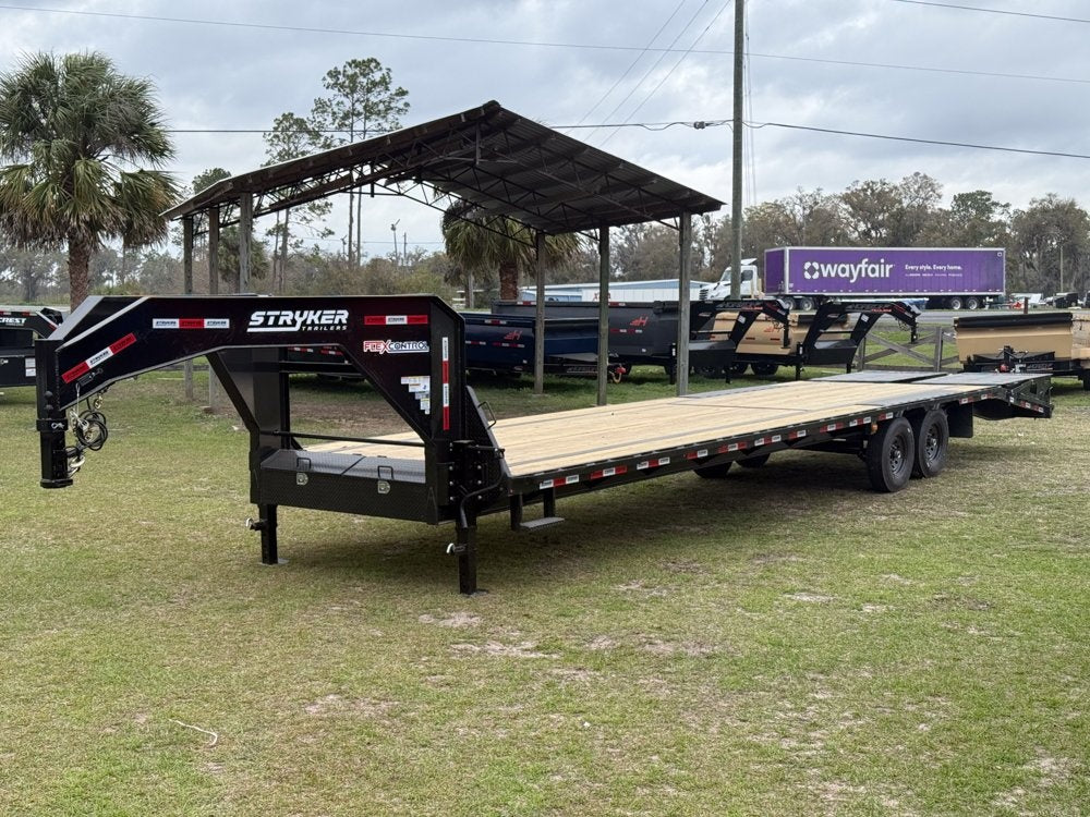 35' Stryker Gooseneck (2) 7K Axles Mega Ramps 14 ply Tires - 7K MR/Deckover Trailers - Stryker Dealership Group