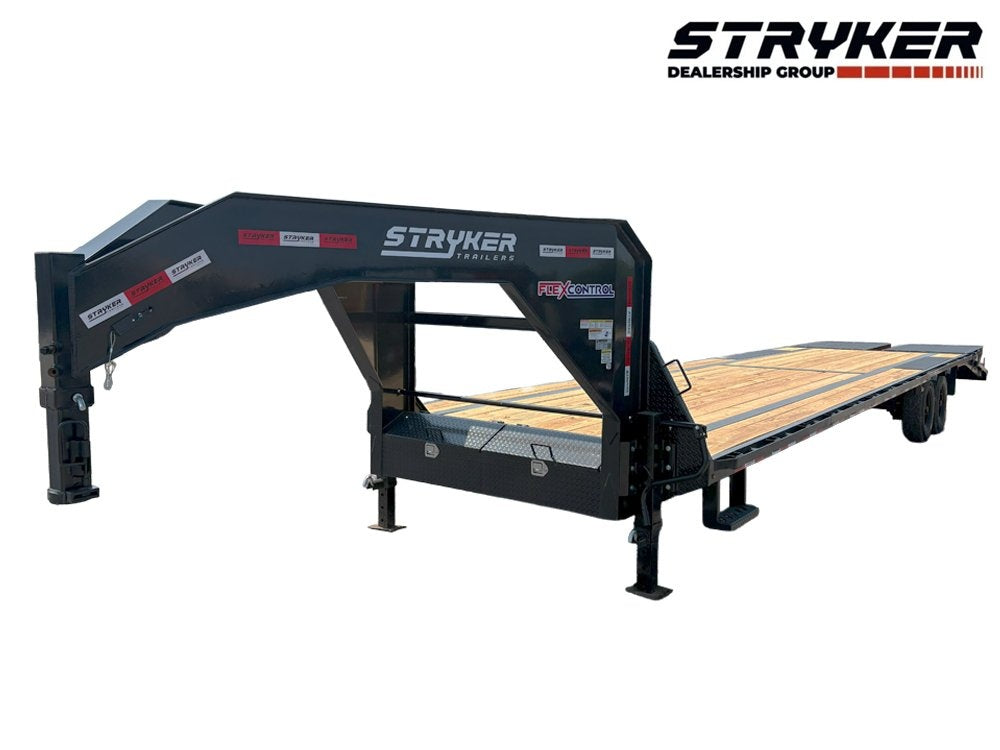 35' Stryker Gooseneck (2) 8K Axles Mega Ramps 14 ply Tires - 8K MR/Deckover Trailers - Stryker Dealership Group